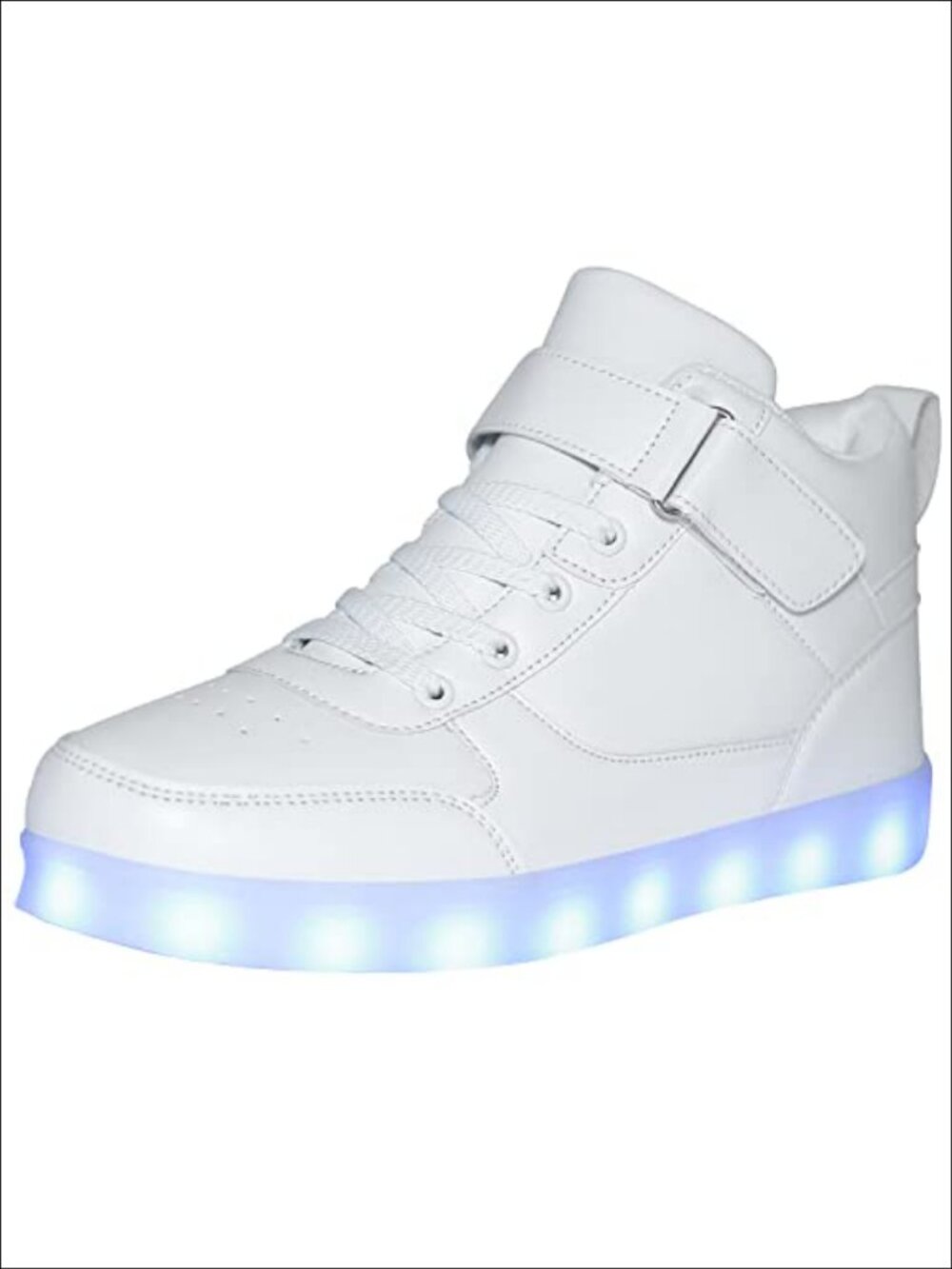 LED Light Up Sneakers PU Leather USB Rechargeable Party Club Shoes